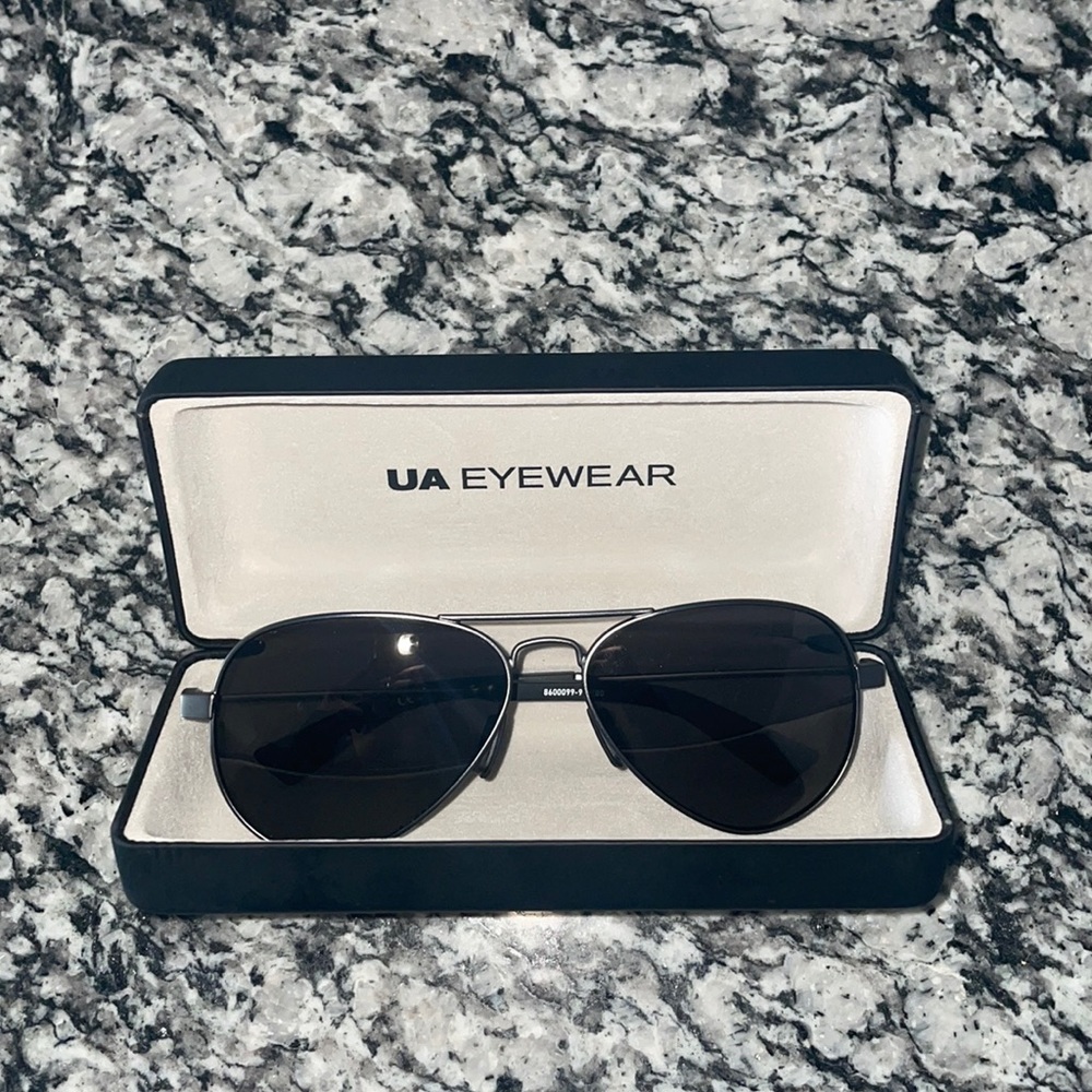 UA eyewear black aviators